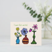 Three Vases Art Moving Woman Address発表 案内ポストカード (スタンド正面)