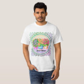 Three Vases Flowers Tシャツ (正面フル)