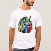 three Venezuelan violins Tシャツ (正面)