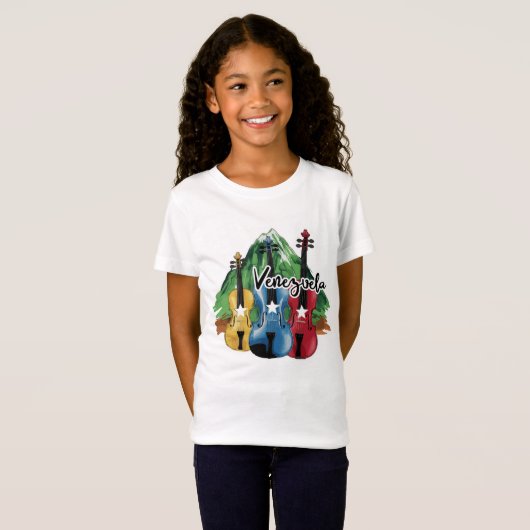 three Venezuelan violins Tシャツ (正面フル)