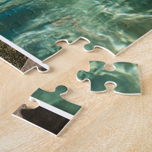 Three Vertical Strip Boho Photo 11x14 ジグソーパズル (側面)