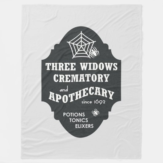 THREE WIDOWS CREMATORY フリースブランケット (正面)