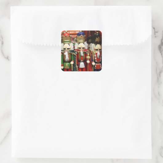 Three Wise Crackers - Nutcracker Soldiers スクエアシール (バッグ)