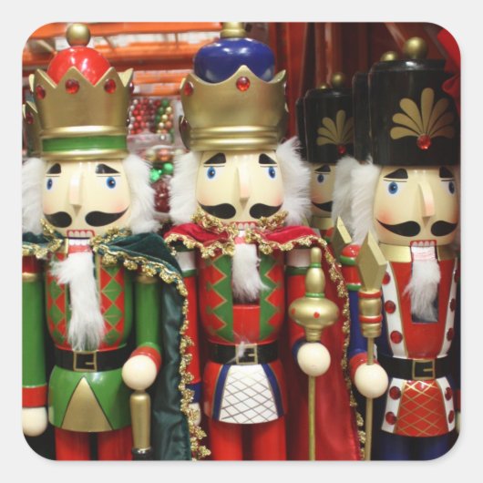 Three Wise Crackers - Nutcracker Soldiers スクエアシール (正面)