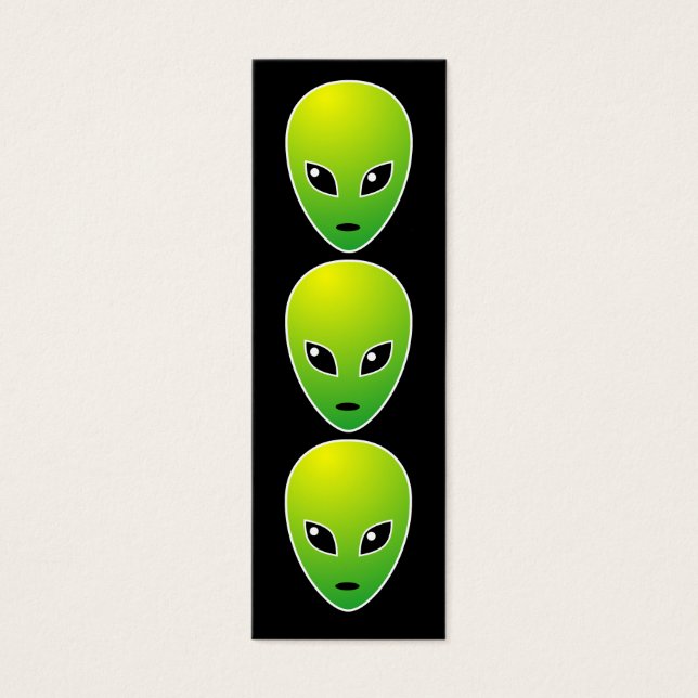 Three Wise ETsブックマーク – 黒 (正面)