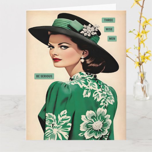 Three Wise Men カード (黄色い花)