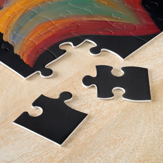 Three Wise Men Abstract Holy Night Christmas ジグソーパズル (側面)