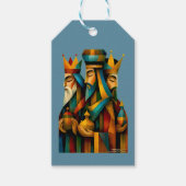 Three Wise Men Abstract Nativity Art  ギフトタグ (正面)