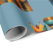 Three Wise Men Abstract Nativity Art ラッピングペーパー (ロールコーナー)