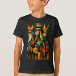 Three Wise Men Abstract Nativity Art Tシャツ