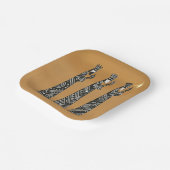 Three Wise Men Black & White Christmas Nativity ペーパープレート (傾斜あり)