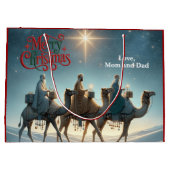 Three Wise Men Christmas ラージペーパーバッグ (裏面)