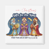 Three Wise Men Christmas Gifts Logic Game Magnet マグネット (正面)