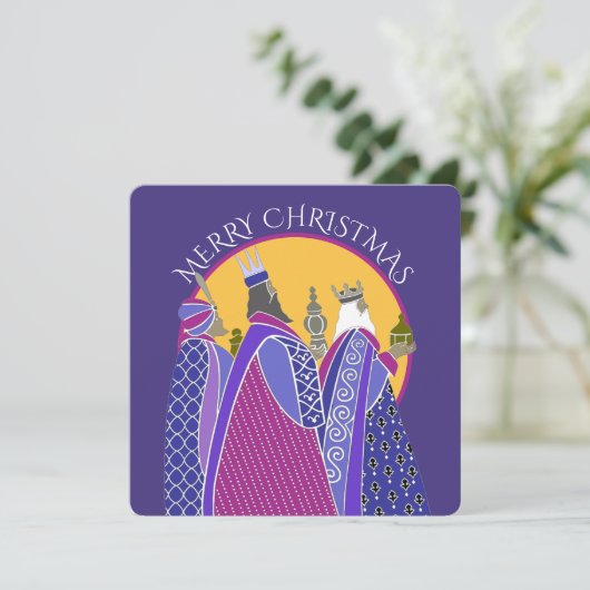 Three Wise Men Christmas Holiday写真 シーズンカード (スタンド正面)