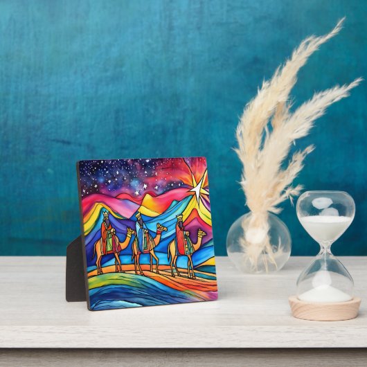 Three Wise Men Colorful Christmas Holiday  フォトプラーク (インサイチュ)