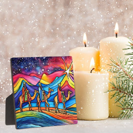 Three Wise Men Colorful Christmas Holiday  フォトプラーク