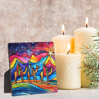 Three Wise Men Colorful Christmas Holiday  フォトプラーク