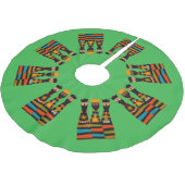 Three Wise Men Modern Mid-Century ブラッシュドポリエステルツリースカート (アングル)