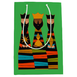 Three Wise Men Modern Mid-Century ミディアムペーパーバッグ