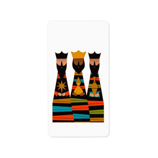 Three Wise Men Modern Mid-Century ラベル (正面)
