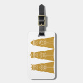 Three Wise Men Modern Nativity Kings ラゲッジタグ (正面縦)