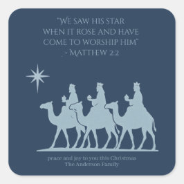 Three Wise Men Sticker – Following the Star スクエアシール