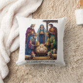 Three Wise Men T-Shirt, Adoration Epiphany Art クッション (ブランケット)