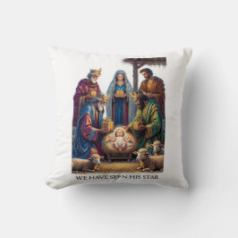 Three Wise Men T-Shirt, Adoration Epiphany Art クッション