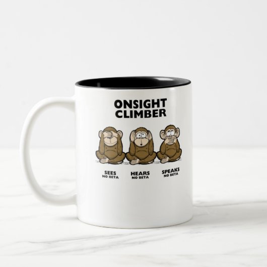 Three Wise Monkeys ツートーンマグカップ (左)