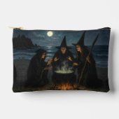 Three Witches Brew Cauldron Full Moon Beach  アクセサリーポーチ (正面)