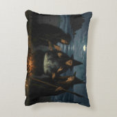 Three Witches Brew Cauldron Full Moon Beach  アクセントクッション (裏面(縦))