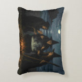 Three Witches Brew Cauldron Full Moon Beach  アクセントクッション (正面(垂直))