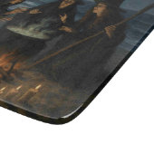 Three Witches Brew Cauldron Full Moon Beach  カッティングボード (角)