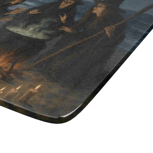 Three Witches Brew Cauldron Full Moon Beach  カッティングボード (角)