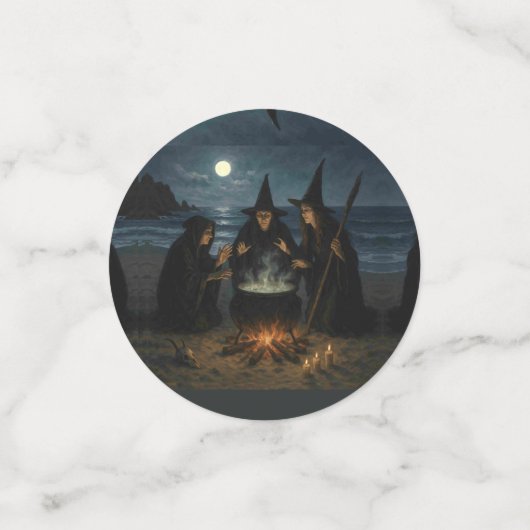 Three Witches Brew Cauldron Full Moon Beach  コンフェッティ (スモール正面)