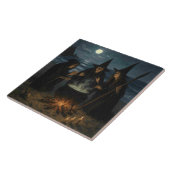 Three Witches Brew Cauldron Full Moon Beach  タイル (側面)