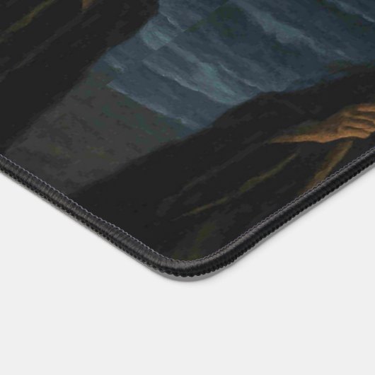 Three Witches Brew Cauldron Full Moon Beach  デスクマット (コーナー)