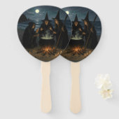 Three Witches Brew Cauldron Full Moon Beach  ハンドファン (正面&裏面)