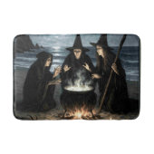 Three Witches Brew Cauldron Full Moon Beach  バスマット (正面)
