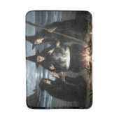 Three Witches Brew Cauldron Full Moon Beach  バスマット (正面縦)