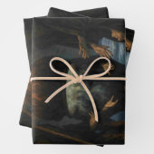 Three Witches Brew Cauldron Full Moon Beach  ラッピングペーパーシート (インサイチュ)