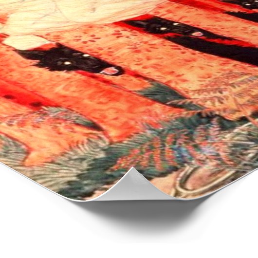 Three Women And Three Wolves Grasset Eugene ポスター (角)