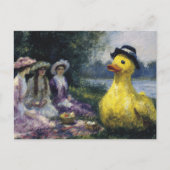 Three Women Picnic With the Giant in Hat ポストカード (正面)