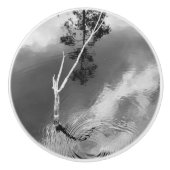 Three Worlds Water Swirl Reflection セラミックノブ (正面)