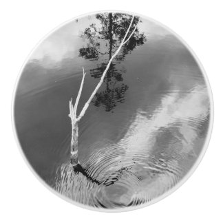 Three Worlds Water Swirl Reflection セラミックノブ