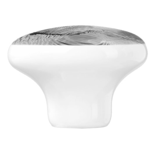 Three Worlds Water Swirl Reflection セラミックノブ (側面)