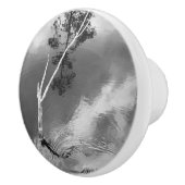 Three Worlds Water Swirl Reflection セラミックノブ (右)