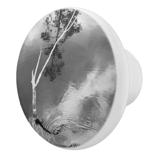 Three Worlds Water Swirl Reflection セラミックノブ (右)