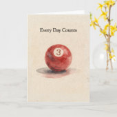 Three Year Anniversary Sobreity Pool Ball カード (黄色い花)