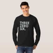 THREE ZERO SIX Area Code 306 Saskatchewan Saskatch Tシャツ (正面フル)